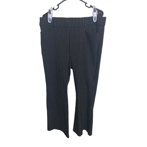 Maurices Black and White Striped Wide Leg Pants - Picture 1 of 10